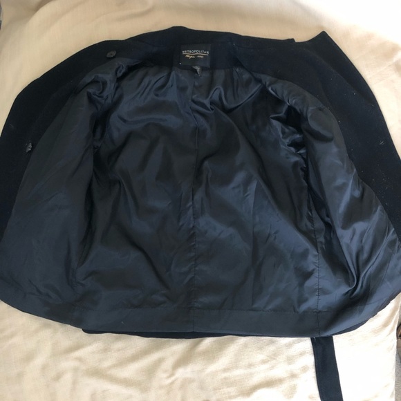 Metropolitan New York 10001 - Shell 100% Wool Pea Coat Size 4 **used** - Picture 7 of 10